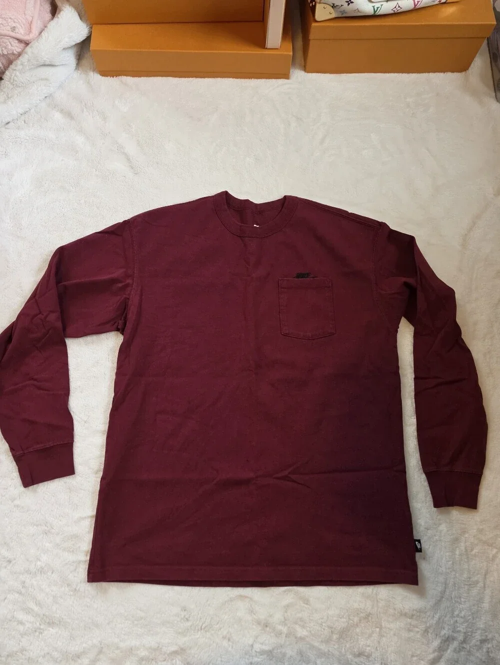Nike Sportswear Premium Essentials Pocket Tee Long Sleeve Men's Medium